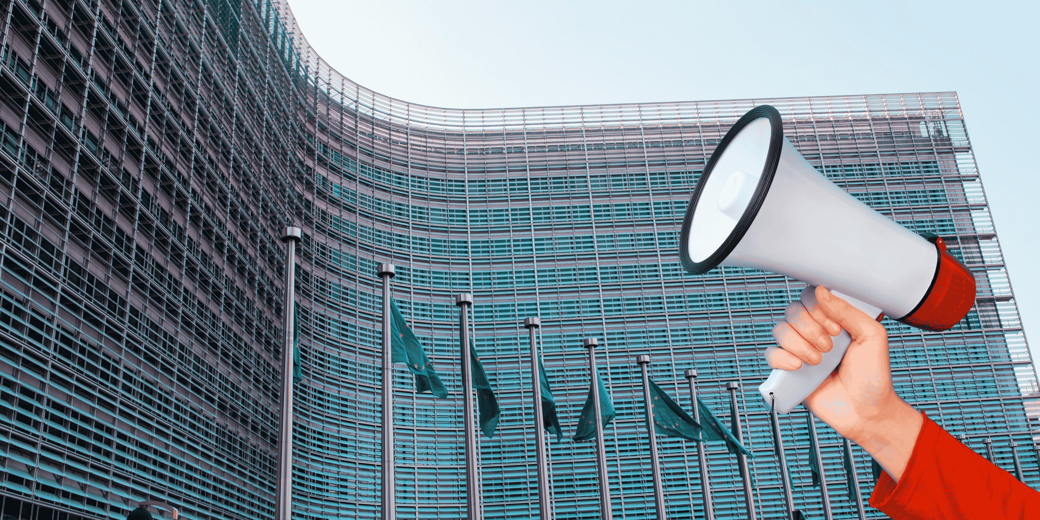 Megaphone against EU building