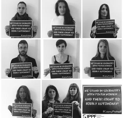 Women's Rights Protest Czarny