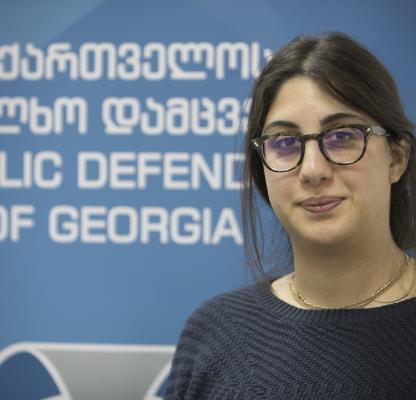 Ana Iluridze, Head of Gender Equality at the Public Defender’s Office. 