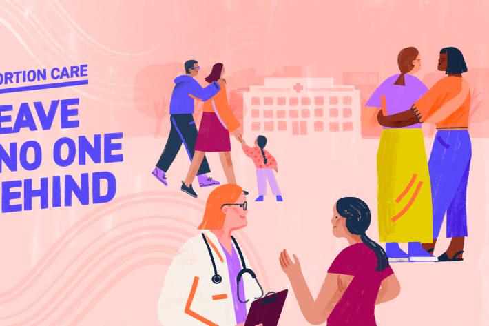 Illustration abortion care: Leave no one behind