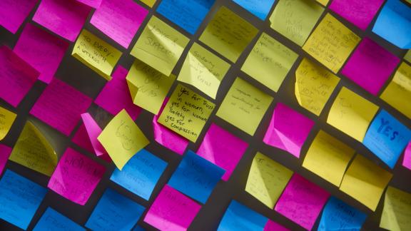 Post-its in Irish abortion referendum