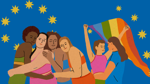Illustration gender equality LGBTIQ strategies