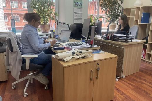 Daily work at the WHFP’s office. Credits: WHFP, Ukraine
